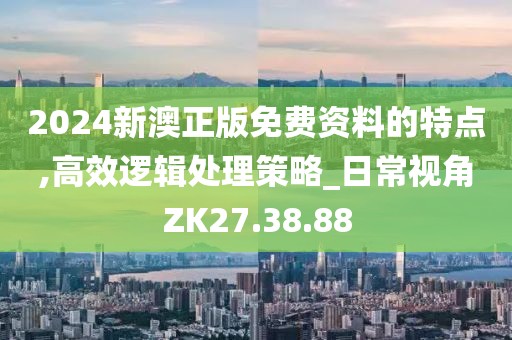 2024新澳正版免费资料的特点,高效逻辑处理策略_日常视角ZK27.38.88