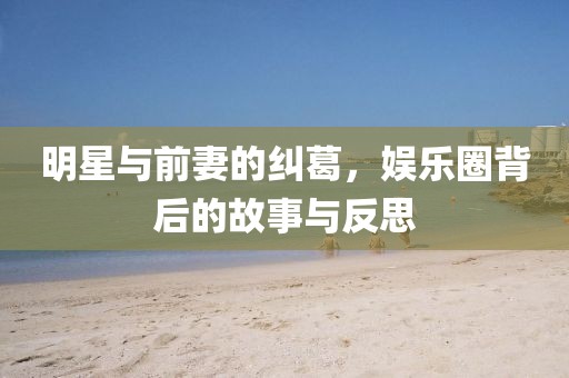 明星与前妻的纠葛，娱乐圈背后的故事与反思