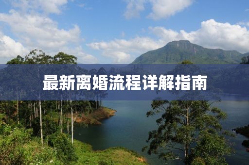 最新离婚流程详解指南