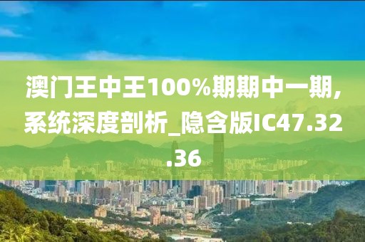 澳门王中王100%期期中一期,系统深度剖析_隐含版IC47.32.36