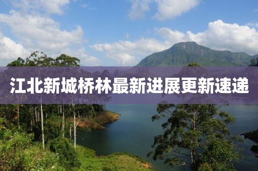 江北新城桥林最新进展更新速递