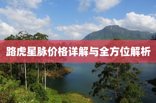 路虎星脉价格详解与全方位解析