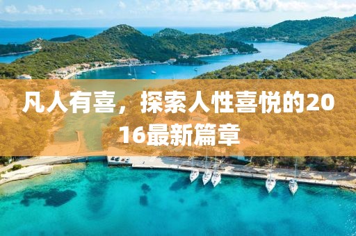 凡人有喜，探索人性喜悦的2016最新篇章