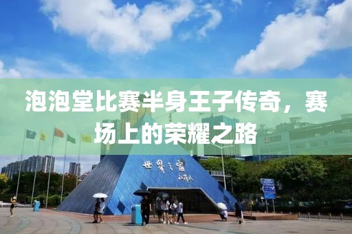 泡泡堂比赛半身王子传奇，赛场上的荣耀之路