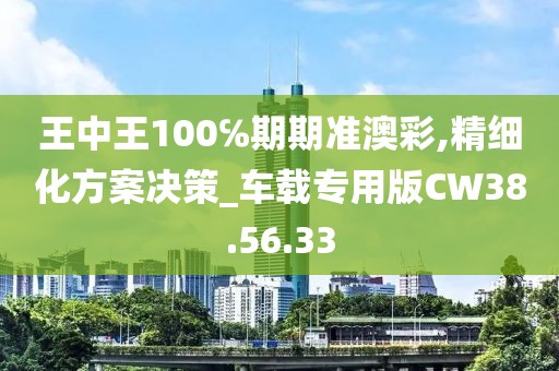 王中王100℅期期准澳彩,精细化方案决策_车载专用版CW38.56.33