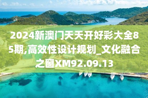 2024新澳门天天开好彩大全85期,高效性设计规划_文化融合之窗XM92.09.13