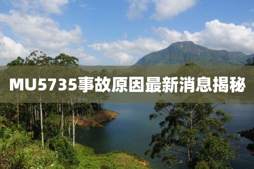 MU5735事故原因最新消息揭秘