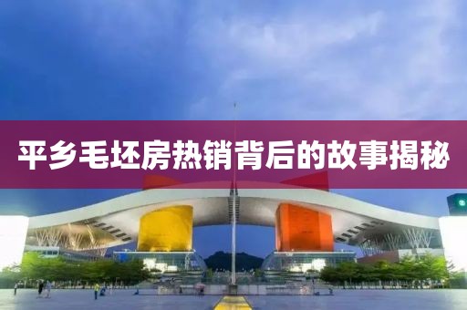 平乡毛坯房热销背后的故事揭秘