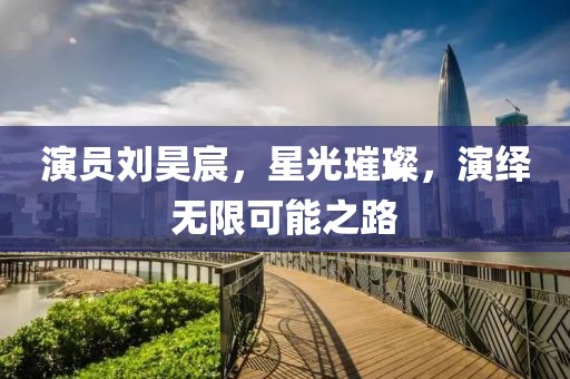 演员刘昊宸，星光璀璨，演绎无限可能之路