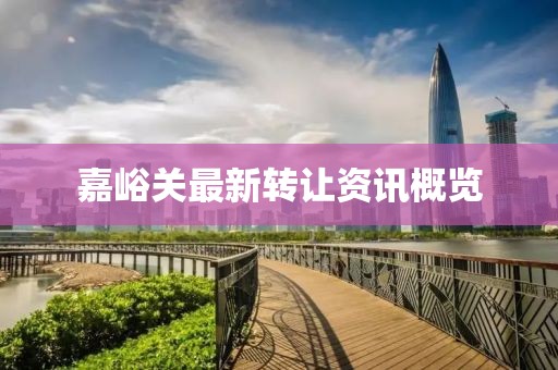 嘉峪关最新转让资讯概览