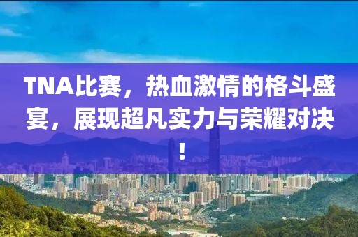 TNA比赛，热血激情的格斗盛宴，展现超凡实力与荣耀对决！