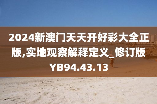 2024新澳门天天开好彩大全正版,实地观察解释定义_修订版YB94.43.13