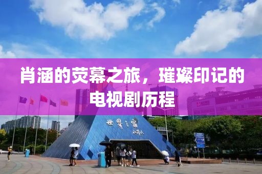 肖涵的荧幕之旅，璀璨印记的电视剧历程