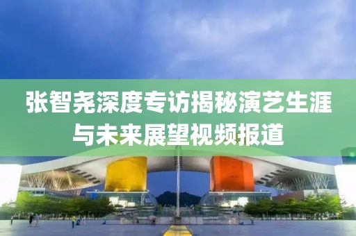 张智尧深度专访揭秘演艺生涯与未来展望视频报道