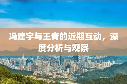 冯建宇与王青的近期互动，深度分析与观察