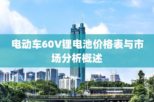 电动车60V锂电池价格表与市场分析概述