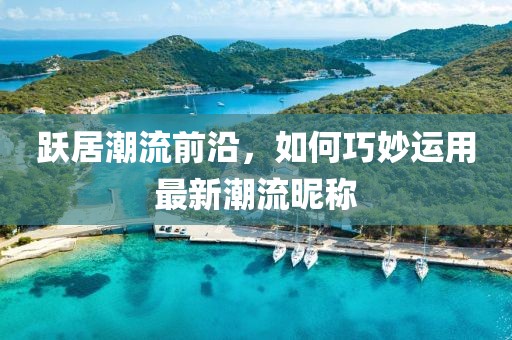 跃居潮流前沿，如何巧妙运用最新潮流昵称