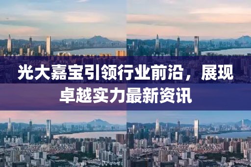 光大嘉宝引领行业前沿，展现卓越实力最新资讯