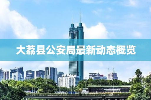 大荔县公安局最新动态概览