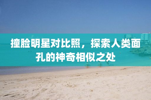 撞脸明星对比照，探索人类面孔的神奇相似之处