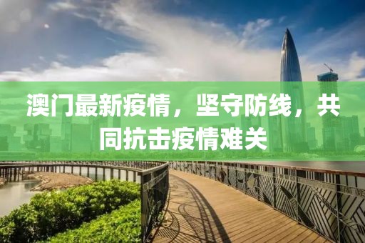 澳门最新疫情，坚守防线，共同抗击疫情难关