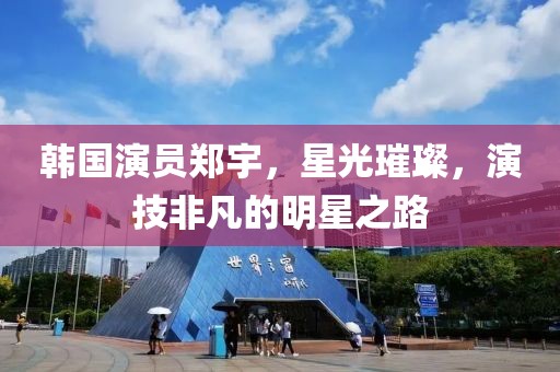 韩国演员郑宇，星光璀璨，演技非凡的明星之路
