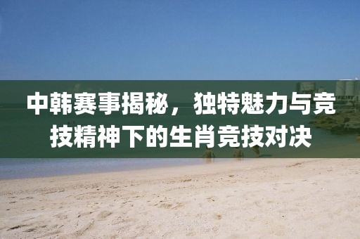 中韩赛事揭秘，独特魅力与竞技精神下的生肖竞技对决