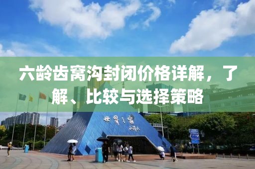 六龄齿窝沟封闭价格详解，了解、比较与选择策略