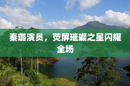 秦璐演员，荧屏璀璨之星闪耀全场