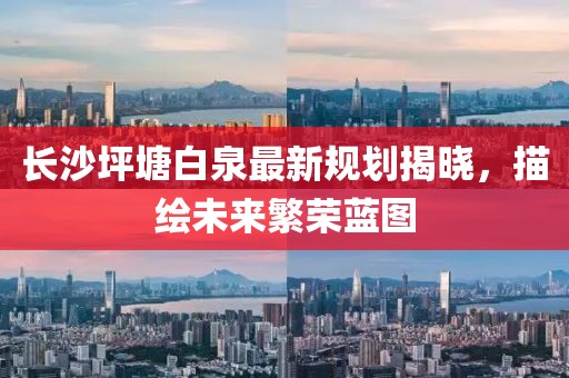 长沙坪塘白泉最新规划揭晓，描绘未来繁荣蓝图