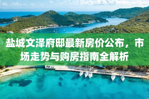 盐城文泽府邸最新房价公布，市场走势与购房指南全解析