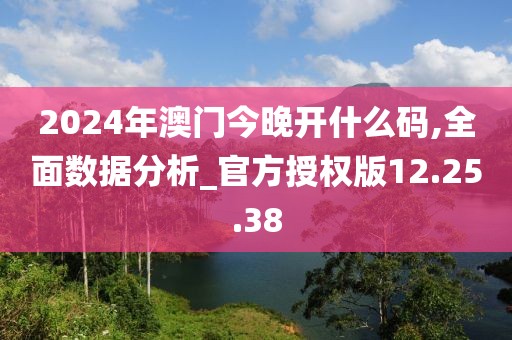2024年澳门今晚开什么码,全面数据分析_官方授权版12.25.38