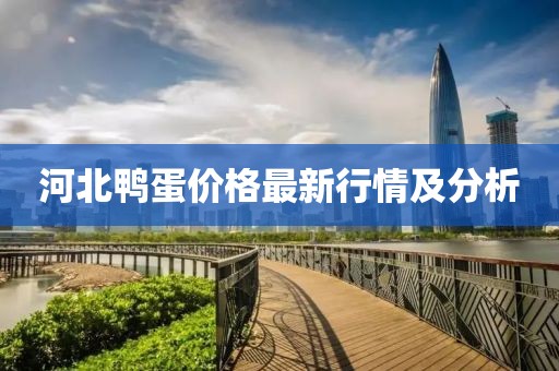 河北鸭蛋价格最新行情及分析