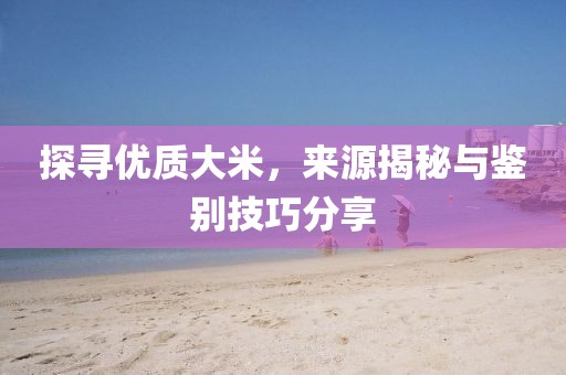 探寻优质大米，来源揭秘与鉴别技巧分享