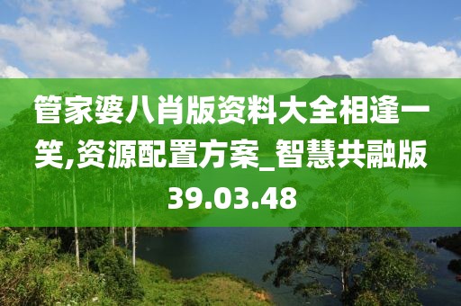 管家婆八肖版资料大全相逢一笑,资源配置方案_智慧共融版39.03.48