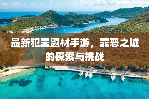 最新犯罪题材手游，罪恶之城的探索与挑战