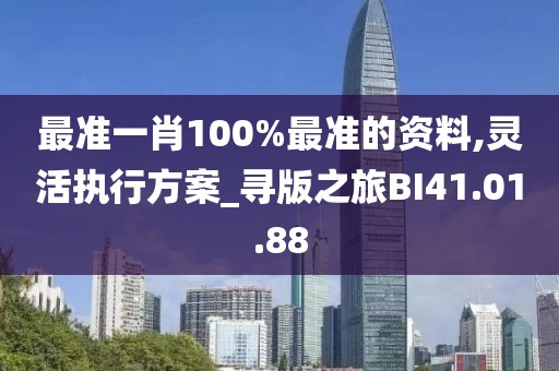 最准一肖100%最准的资料,灵活执行方案_寻版之旅BI41.01.88