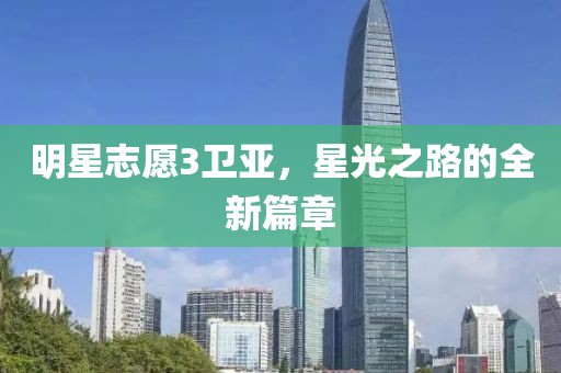 明星志愿3卫亚，星光之路的全新篇章