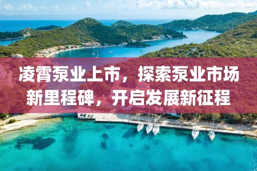 凌霄泵业上市，探索泵业市场新里程碑，开启发展新征程
