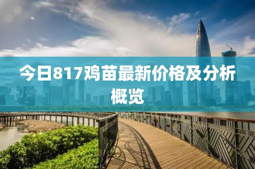 今日817鸡苗最新价格及分析概览