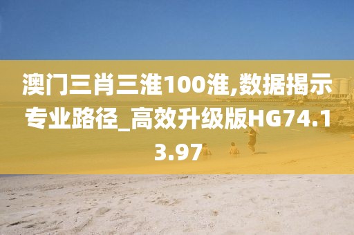 澳门三肖三淮100淮,数据揭示专业路径_高效升级版HG74.13.97