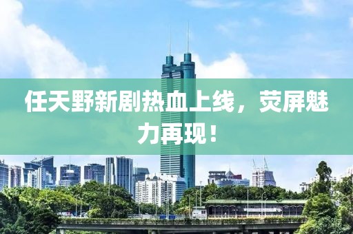 任天野新剧热血上线，荧屏魅力再现！