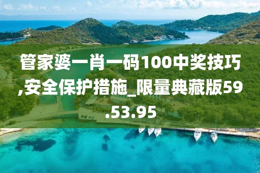管家婆一肖一码100中奖技巧,安全保护措施_限量典藏版59.53.95