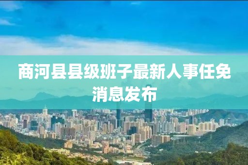 商河县县级班子最新人事任免消息发布
