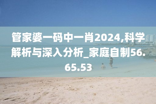 管家婆一码中一肖2024,科学解析与深入分析_家庭自制56.65.53