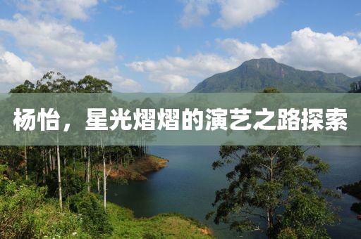 杨怡，星光熠熠的演艺之路探索