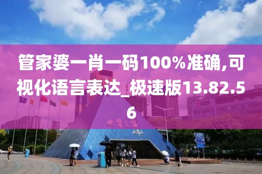 管家婆一肖一码100%准确,可视化语言表达_极速版13.82.56
