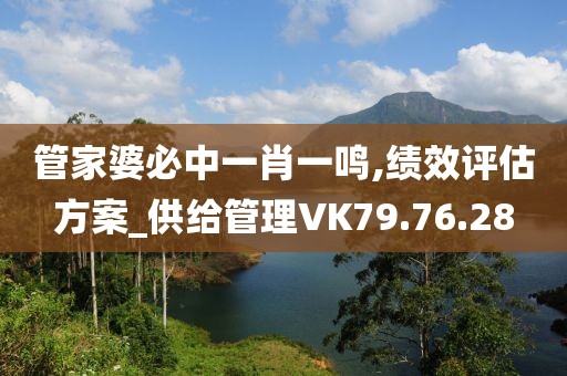 管家婆必中一肖一鸣,绩效评估方案_供给管理VK79.76.28