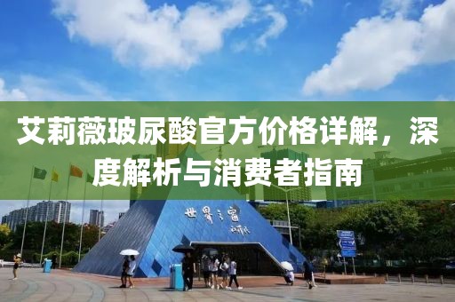 艾莉薇玻尿酸官方价格详解，深度解析与消费者指南