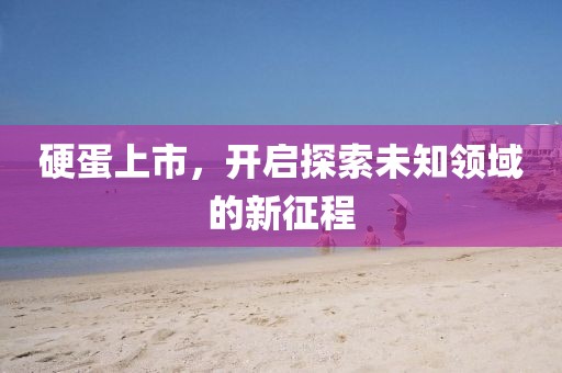 硬蛋上市，开启探索未知领域的新征程